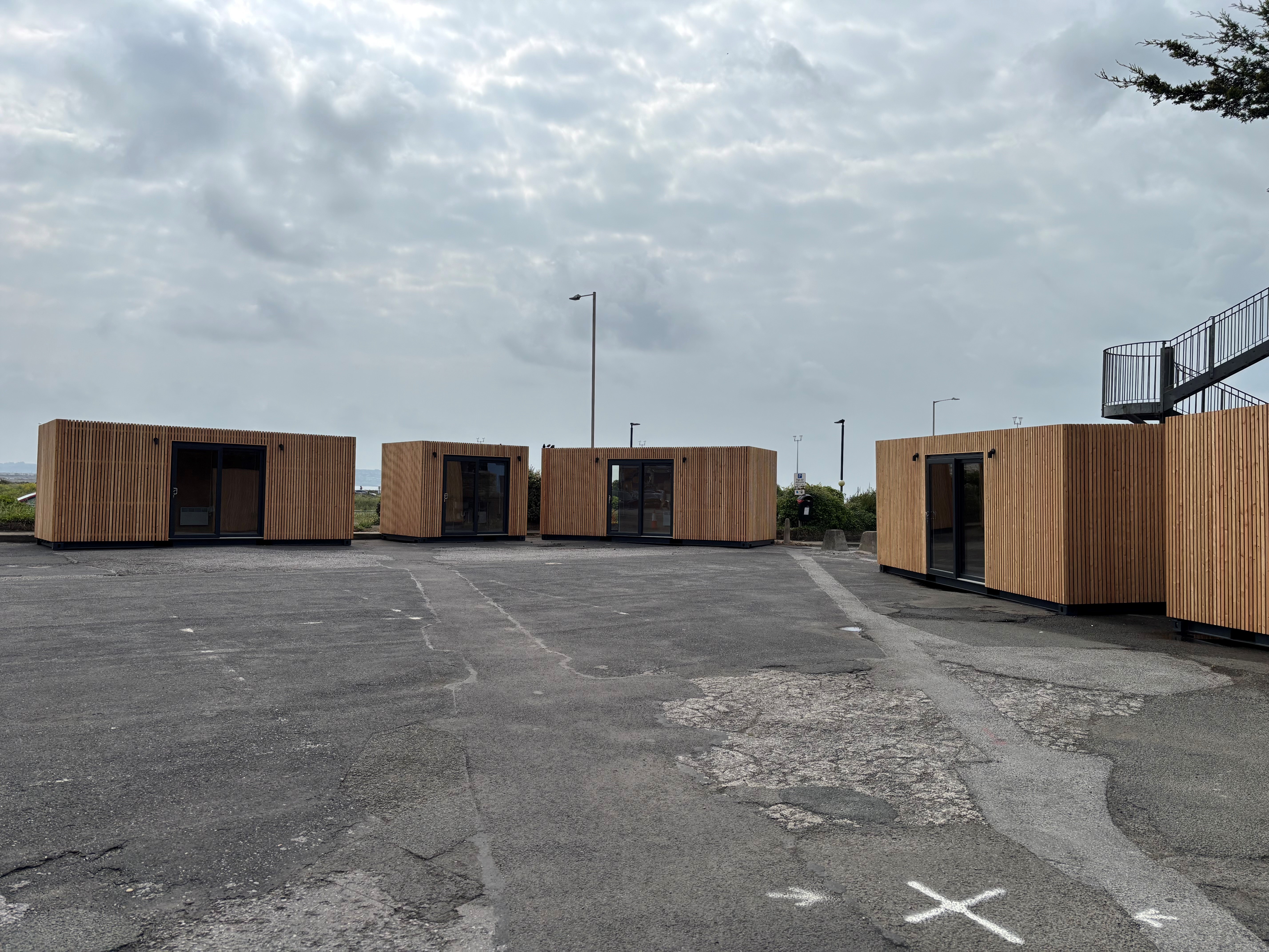 The five retail units at Hillsboro South Car Park